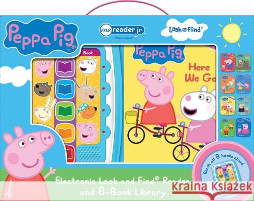 Peppa Pig: Me Reader Jr Electronic Look and Find Reader and 8-Book Library Sound Book Set PI Kids 9781503735002