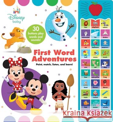 Apple Disney Baby First Word Adventures Sound Book P I Kids 9781503772144 Phoenix International Publications, Incorpora