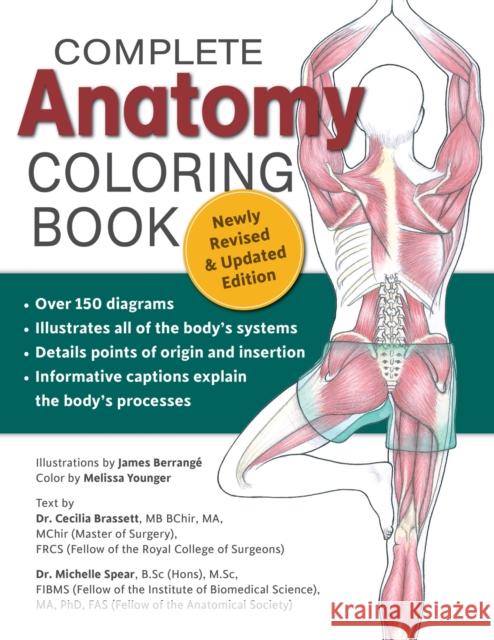 Complete Anatomy Coloring Book, Newly Revised and Updated Edition Dr. C. R. Constant 9781504800501 IMM Lifestyle Books