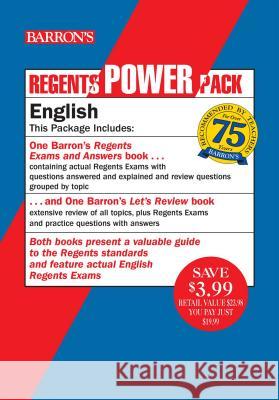 Regents English Power Pack: Let's Review English + Regents Exams and Answers: English Carol Chaitkin 9781506260372 Barrons Educational Series