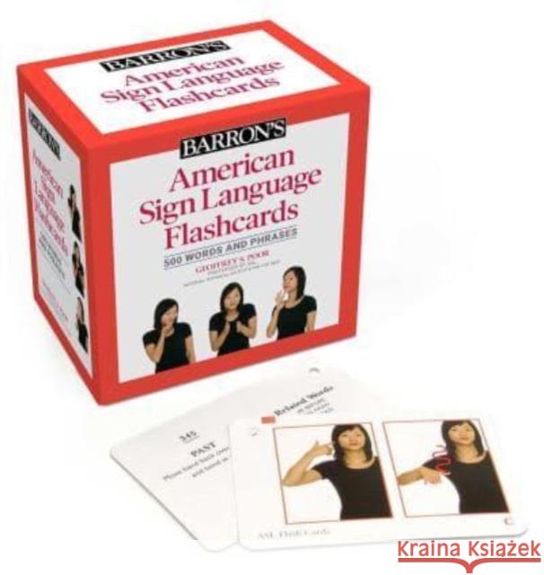 American Sign Language Flashcards: 500 Words and Phrases, Second Edition Geoffrey S. Poor 9781506288734 Barrons Educational Services