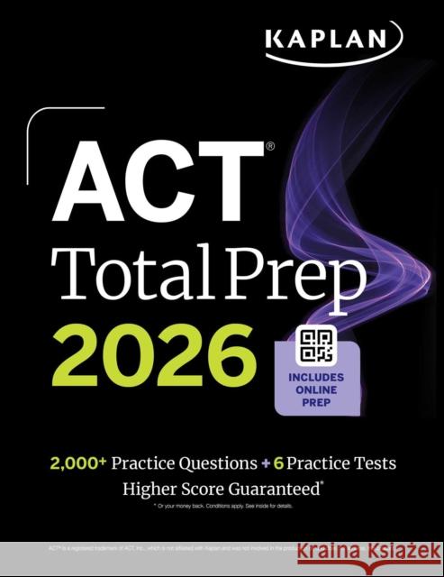 ACT Total Prep 2026 Kaplan Test Prep 9781506297590 Kaplan AEC Education