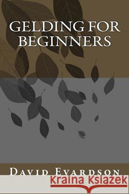 Gelding For Beginners David Evardson 9781507722480 Createspace Independent Publishing Platform