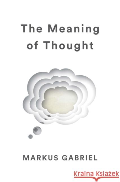 The Meaning of Thought Markus Gabriel Alex Englander 9781509538362