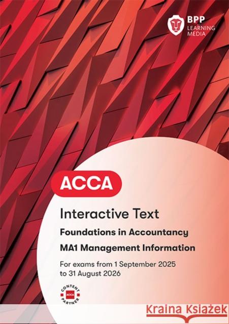 FIA Management Information MA1: Interactive Text BPP Learning Media 9781509748433 BPP Learning Media