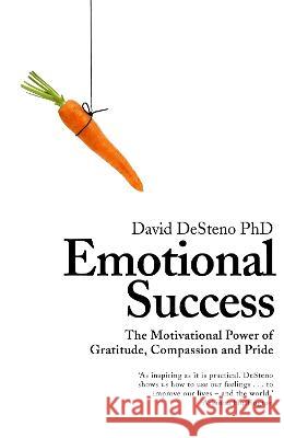 Emotional Success: The Motivational Power of Gratitude, Compassion and Pride David DeSteno 9781509807178 Pan Macmillan