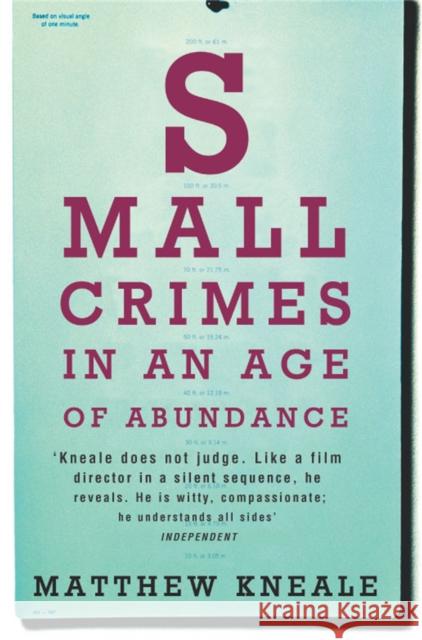 Small Crimes in an Age of Abundance Matthew Kneale   9781509837731