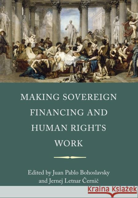 Making Sovereign Financing and Human Rights Work Juan Pablo Bohoslavsky Jernej Letnar Cernic  9781509909247