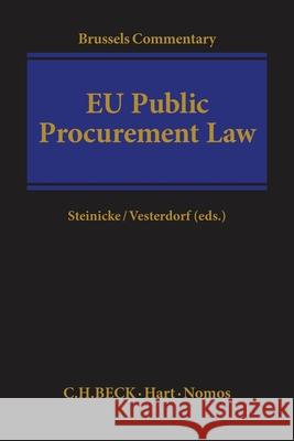 Brussels Commentary on Eu Public Procurement Law Michael Steinicke Peter Leif Vesterdorf 9781509923212