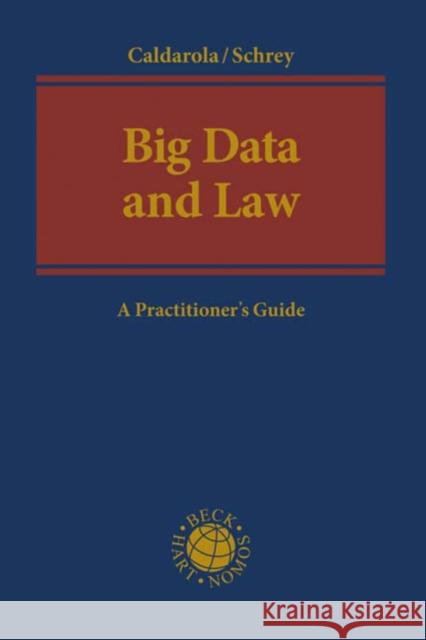 Big Data and Law Caldarola, Maria Cristina 9781509931934 Beck/Hart