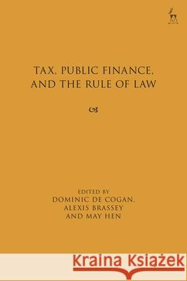 Tax, Public Finance, and the Rule of Law  9781509977802 Bloomsbury Publishing (UK)