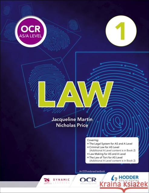 OCR AS/A Level Law Book 1 Price, Nicholas 9781510401761 