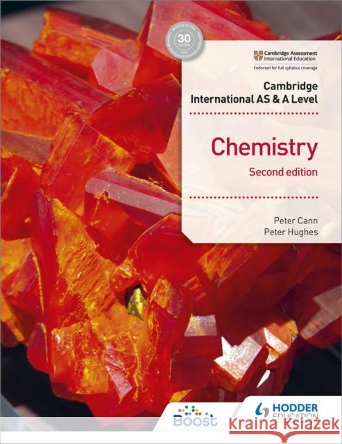 Cambridge International AS & A Level Chemistry Student's Book Second Edition Peter Hughes 9781510480230 Hodder Education