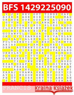 Bfs 1429225090: A BFS Puzzle Gurtowski, Francis 9781511814799