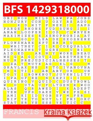 Bfs 1429318000: A BFS Puzzle Gurtowski, Francis 9781511816946