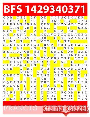Bfs 1429340371: A BFS Puzzle Gurtowski, Francis 9781511817561