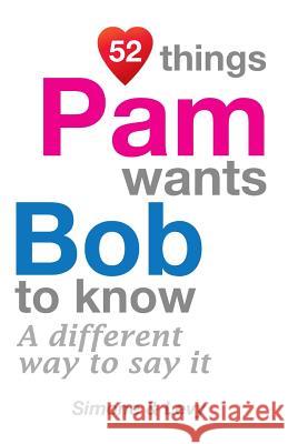 52 Things Pam Wants Bob To Know: A Different Way To Say It Simone 9781511945097