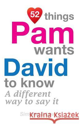 52 Things Pam Wants David To Know: A Different Way To Say It Simone 9781511945776