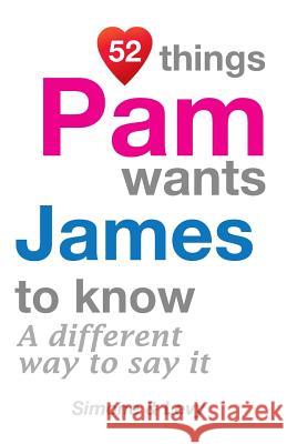 52 Things Pam Wants James To Know: A Different Way To Say It Simone 9781511946148