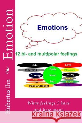 Emotions: What feelings I have and how many Ihn, Hubertus 9781512006247 Createspace