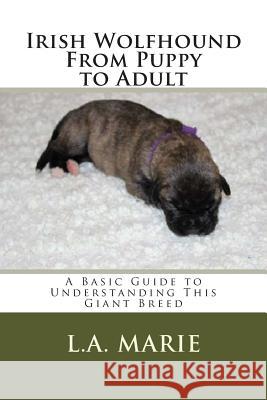Irish Wolfhound from Puppy to Adult: A Basic Guide to Understanding This Giant Breed L. a. Marie 9781512077322 Createspace