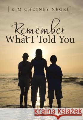 Remember What I Told You Kim Chesney Negri 9781512721164