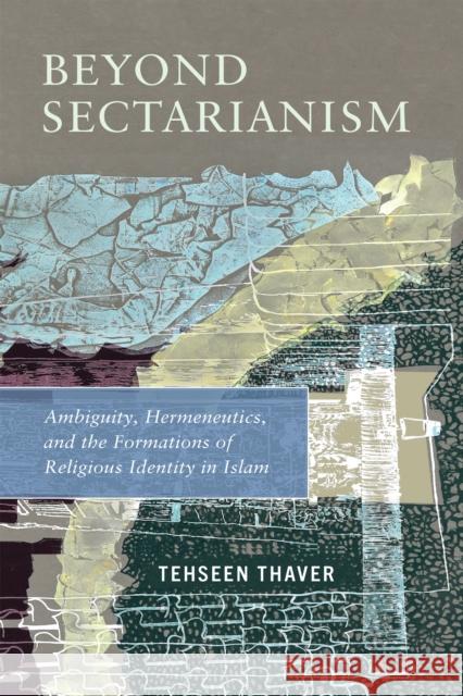 Beyond Sectarianism Tehseen Thaver 9781512825947 University of Pennsylvania Press