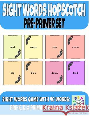 Sight Words Hopscotch Pre-Primer Set Andrew Frinkle 9781515009344 Createspace