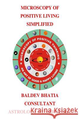 Microscopy of Positive Thinking: An Art of Good and Happy Living MR Baldev Bhatia 9781515327134 Createspace