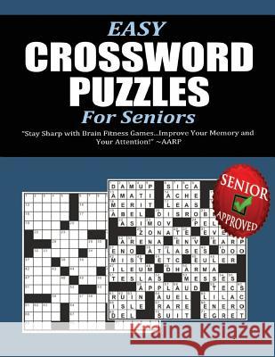 Easy Crossword Puzzles for Seniors Pat L. Steele 9781517122287 Createspace