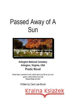 Passed Away of A Sun: Passed Away of A Sun Brunk, Carol Lee 9781517192785 Createspace Independent Publishing Platform