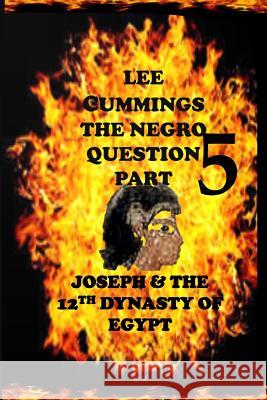 The Negro Question Part 5 Joseph and the 12th dynasty of Egypt Cummings, Lee 9781517359416 Createspace