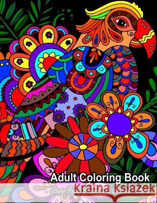 Adult Coloring Book: Stress Relief Flower and Nature Pattern Link Coloring 9781517677763 Createspace