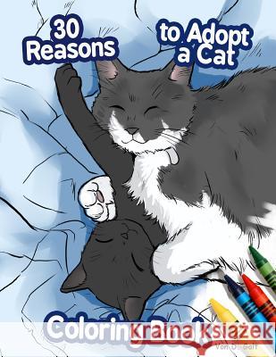 30 Reasons to Adopt a Cat Coloring Book Von D. Galt 9781518714252 Createspace Independent Publishing Platform