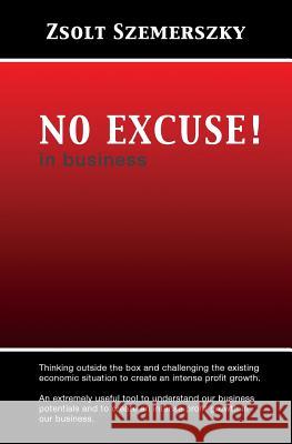 NO EXCUSE! in business Szemerszky, Zsolt 9781519168238 Createspace