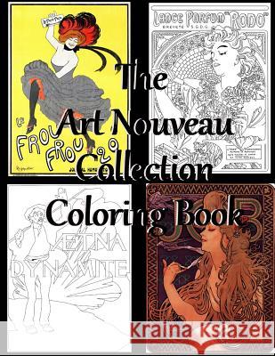 The Art Nouveau Collection Coloring Book Marian Blake 9781522803539 Createspace Independent Publishing Platform