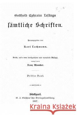 Samtliche Schriften Karl Lachmann 9781522859727