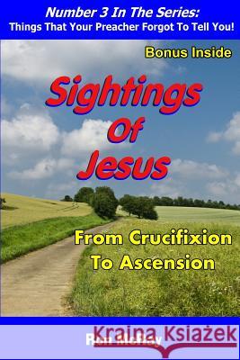 Sightings Of Jesus: From Crucifixion To Ascension McRay, Ron 9781523383320 Createspace Independent Publishing Platform