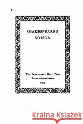 Shakespeare's songs Shakespeare, William 9781523488520