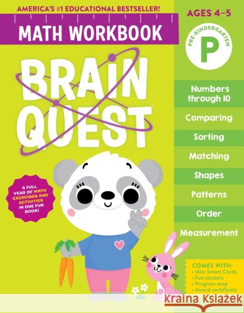 Brain Quest Math Workbook: Pre-Kindergarten Workman Publishing 9781523524204 Workman Publishing