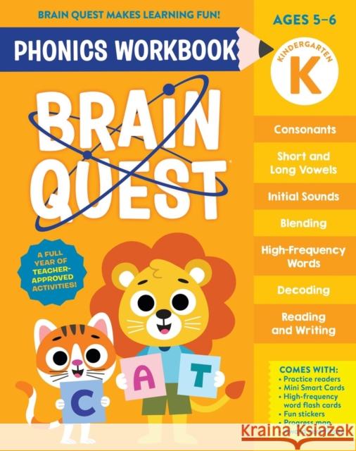 Brain Quest Phonics Workbook: Kindergarten Workman Publishing 9781523527847 Workman Publishing