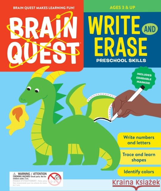 Brain Quest Write and Erase: Preschool Skills Workman Publishing 9781523528554 Workman Publishing