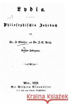 Lydia Philosophisches Taschenbuch als Seitenstuck zu A. Ruge's Akademie Gunther, A. 9781523636549