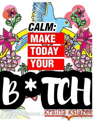 Calm: Make Today Your Bitch the Epic Profane Adult Coloring Book: Swear Word finds Sweary Fun Way - Swearword for Stress Rel Swearing Coloring Book for Adults 9781523734696 Createspace Independent Publishing Platform