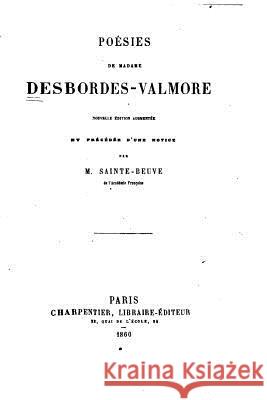 Poésies de Madame Desbordes-Valmore Desbordes-Valmore 9781523757213