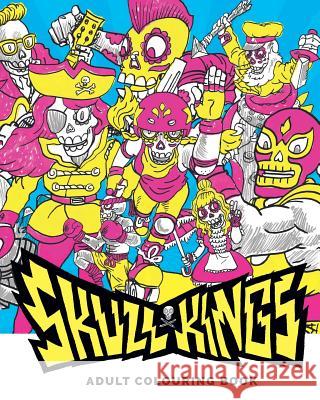 Skull Kings: Adult Colouring Book Rhys Prosser 9781523955091