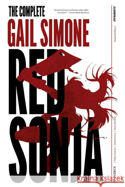 The Complete Gail Simone Red Sonja Oversized Ed. Hc Simone, Gail 9781524112615 Dynamite Entertainment