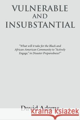 Vulnerable and Insubstantial: What Will It Take? David Adams 9781524583569 Xlibris