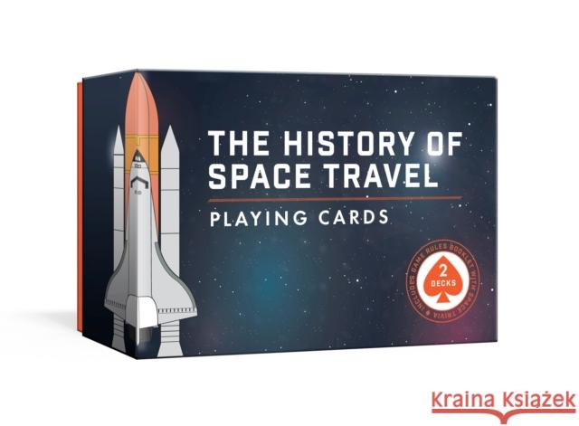 History of Space Travel Playing Card Set: Two Decks with Game Rules Pop Chart Lab 9781524763602