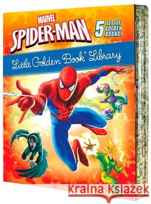 Spider-Man Little Golden Book Library (Marvel): Spider-Man!; Trapped by the Green Goblin; The Big Freeze!; High Voltage!; Night of the Vulture! Various 9781524764098 Golden Books